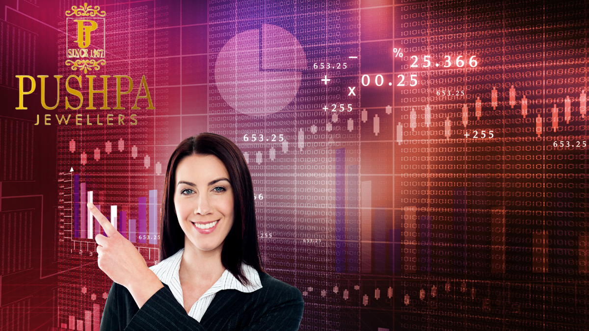 Pushpa Jewellers IPO GMP chart with company logo used for educational purposes only.