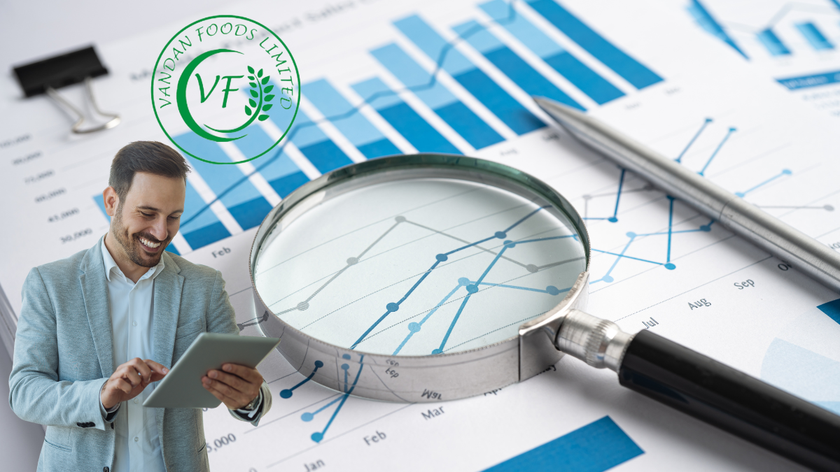 Vandan Foods IPO GMP graph with logo used for educational purposes only.